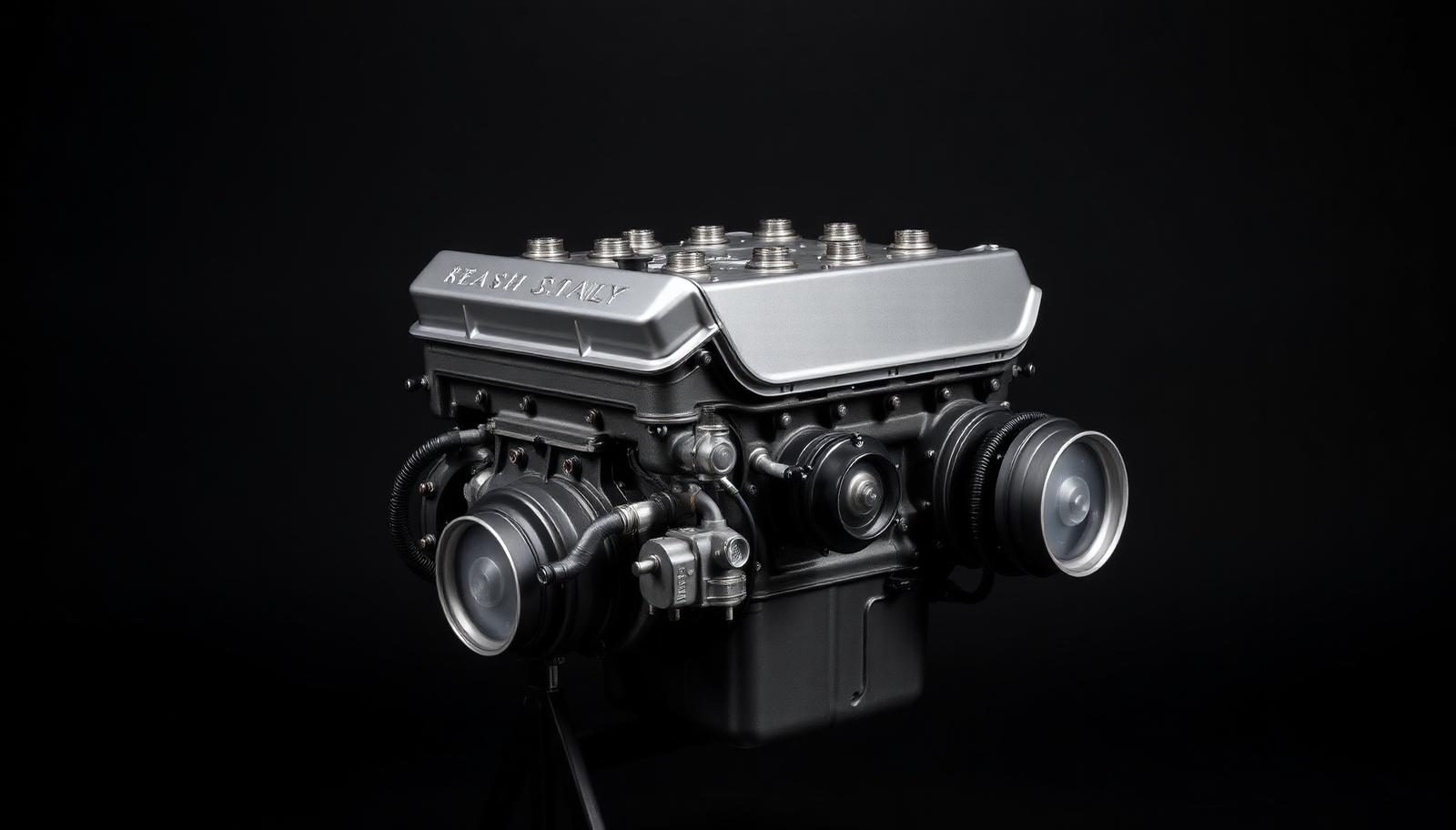 Classic Jaguar Mk2 saloon on a garage forecourt during routine servicing